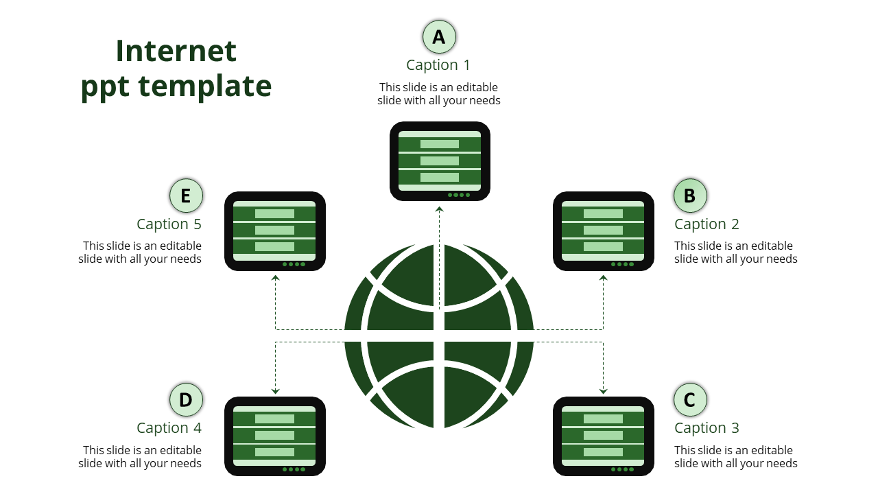 Global Internet Presentation Template and Google Slides Themes