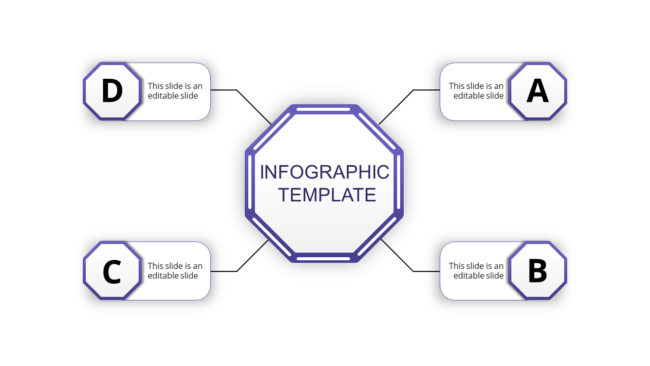 Best Infographic Presentation With Four Node Design