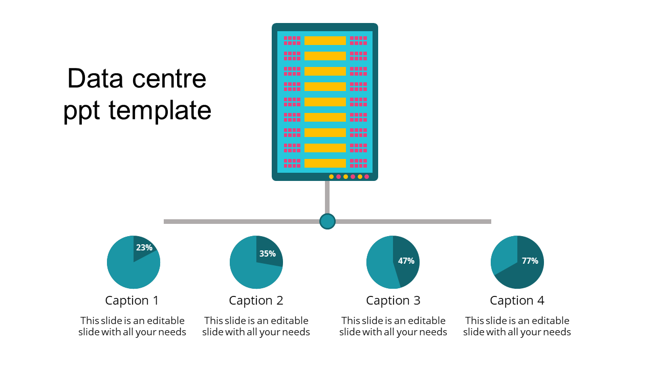 Data Center PowerPoint Template for Network Solutions