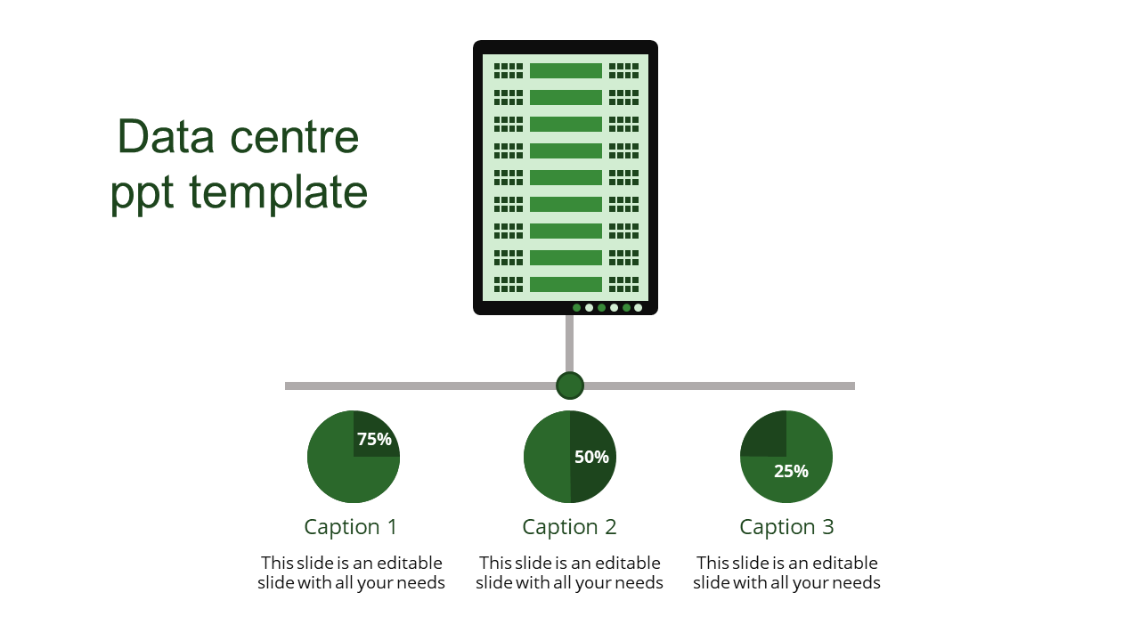 Buy Attractive Data Center PPT Template Designs 3-Node