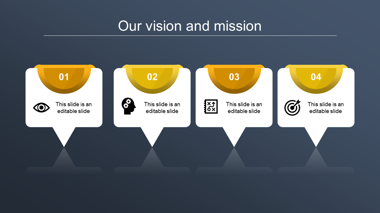 Effective Vision and Mission PPT for Business Strategy