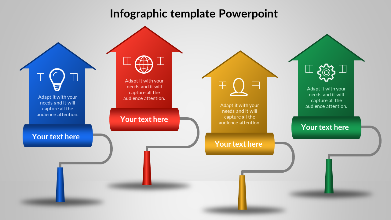 Creative Infographic Presentation With Multicolor Slide