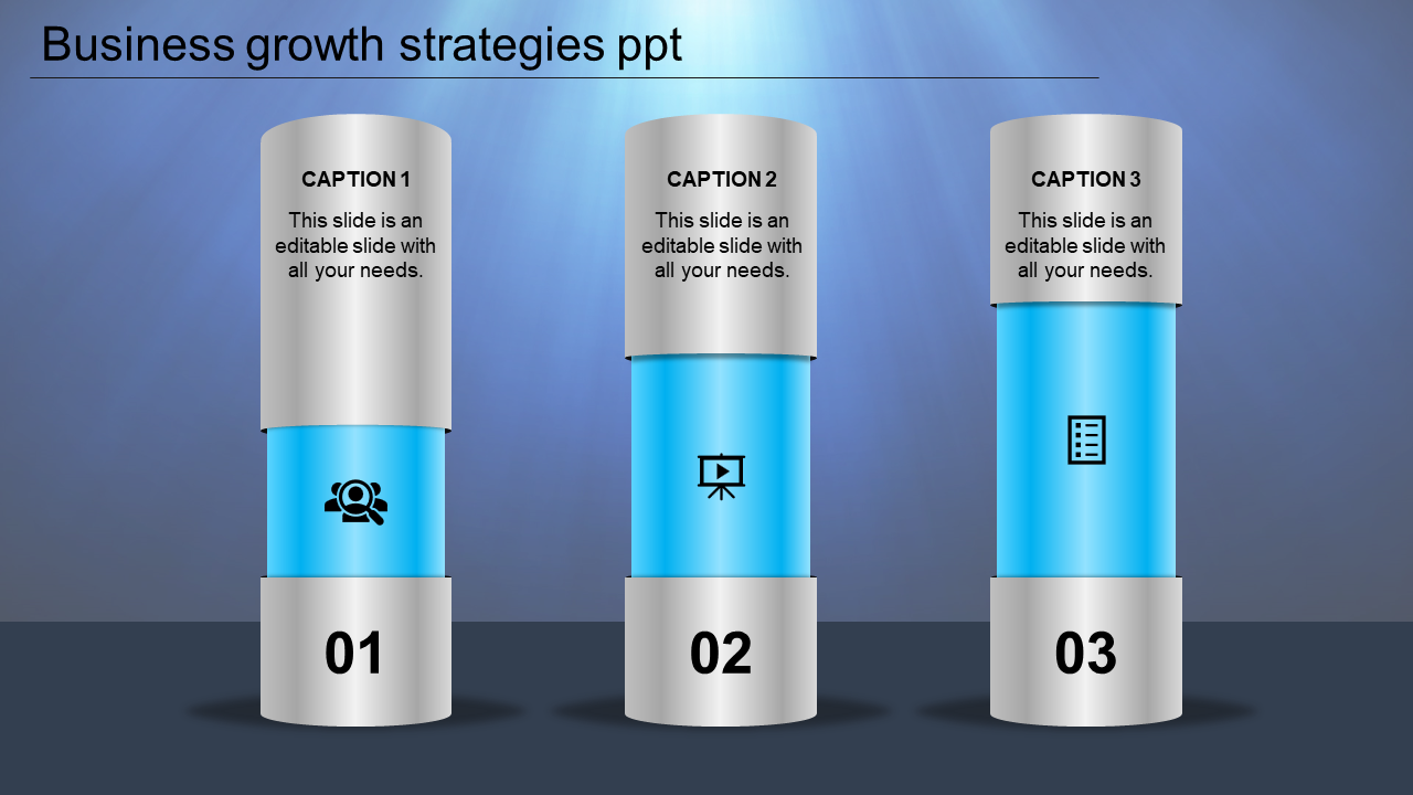 Business Growth Strategies PPT Template and Google Slides Themes