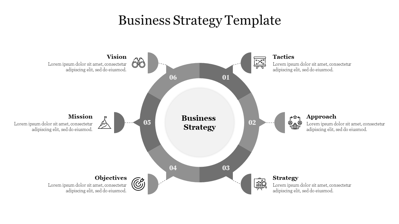 Try Our Predesigned Business Strategy PPT Template 