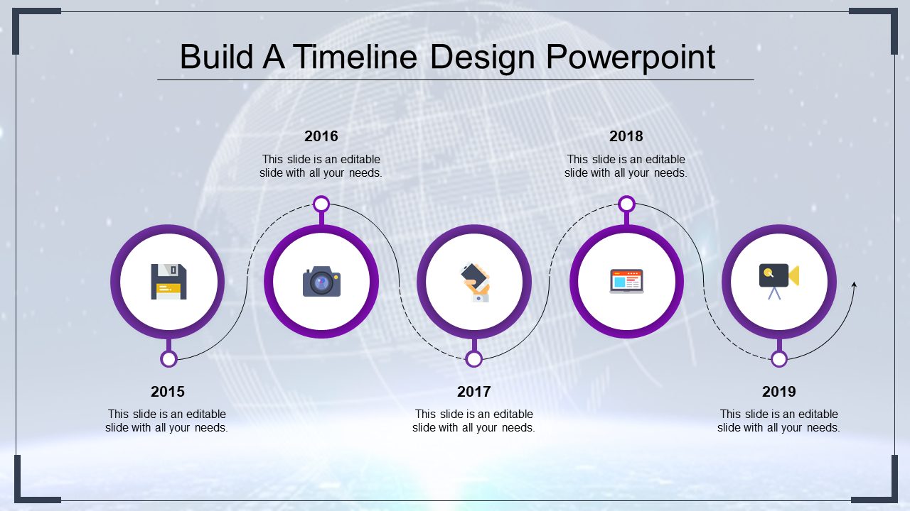 Circular Loops Timeline PowerPoint Template And Google Slides