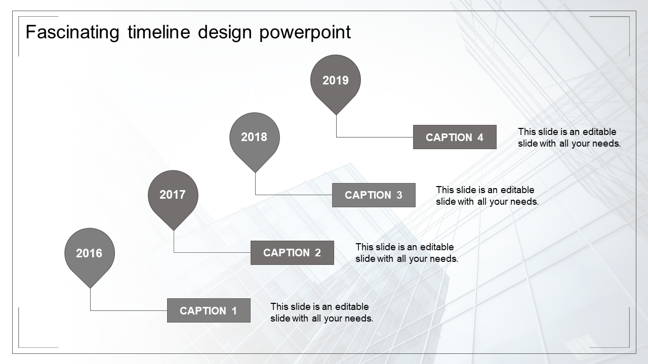 Four Node Timeline Design PowerPoint And Google Slides