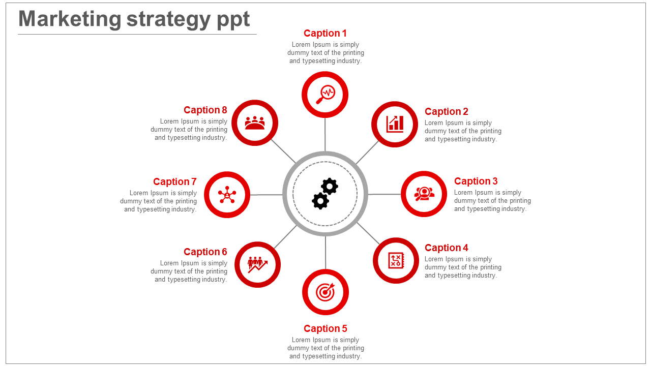 Innovative Modern Marketing Concept PPT Template Slide