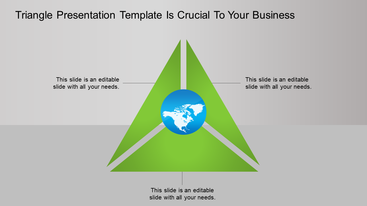 Triangle PowerPoint Presentation Template for Business Use