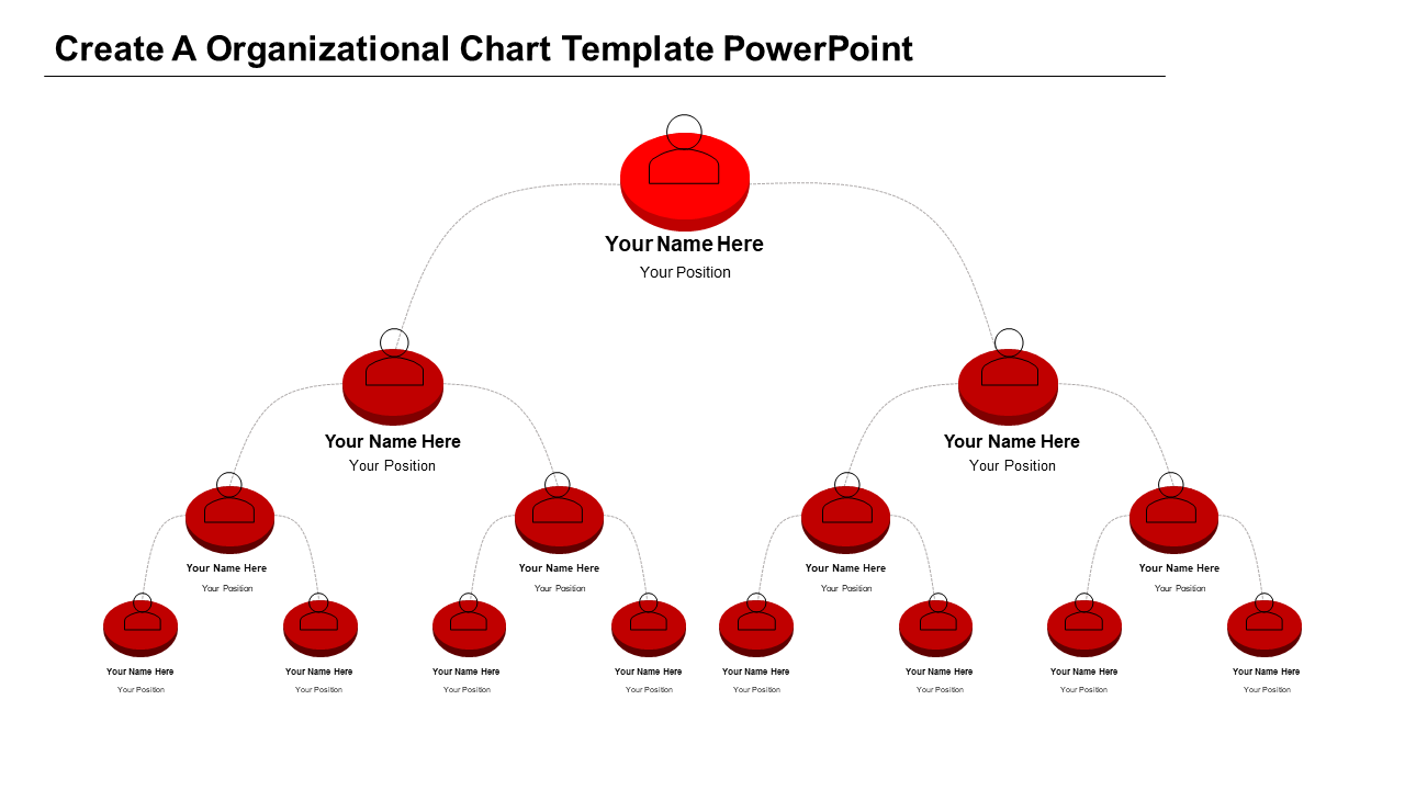 Organizational Chart PPT Template for Clear Hierarchies