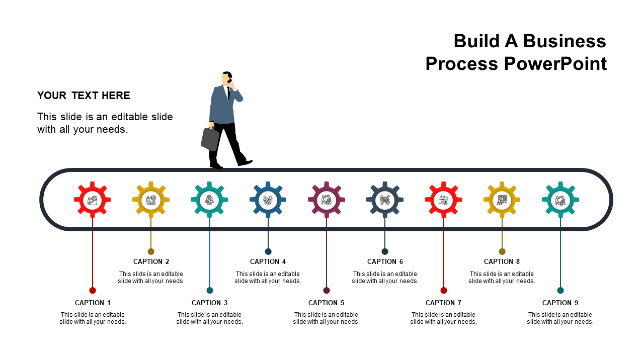 Strategic Business Process PowerPoint Template for Teams