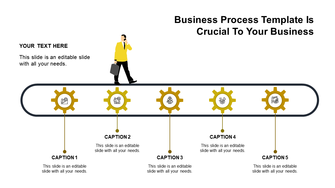 Flexible Business Process PowerPoint Template for Teams