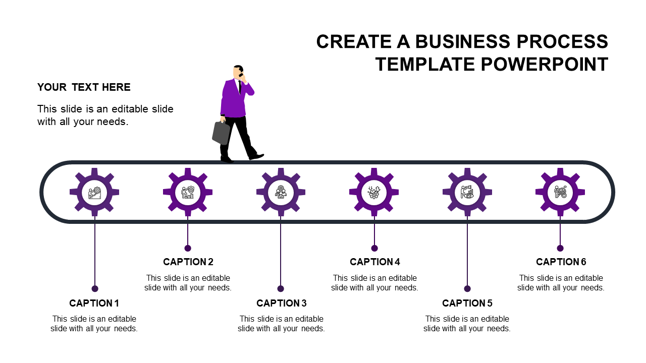 Advanced Business Process PowerPoint Template for Efficiency