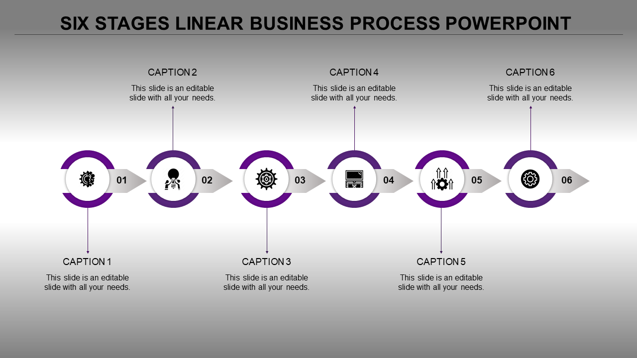 Advanced Business Process PowerPoint Template for Workflow