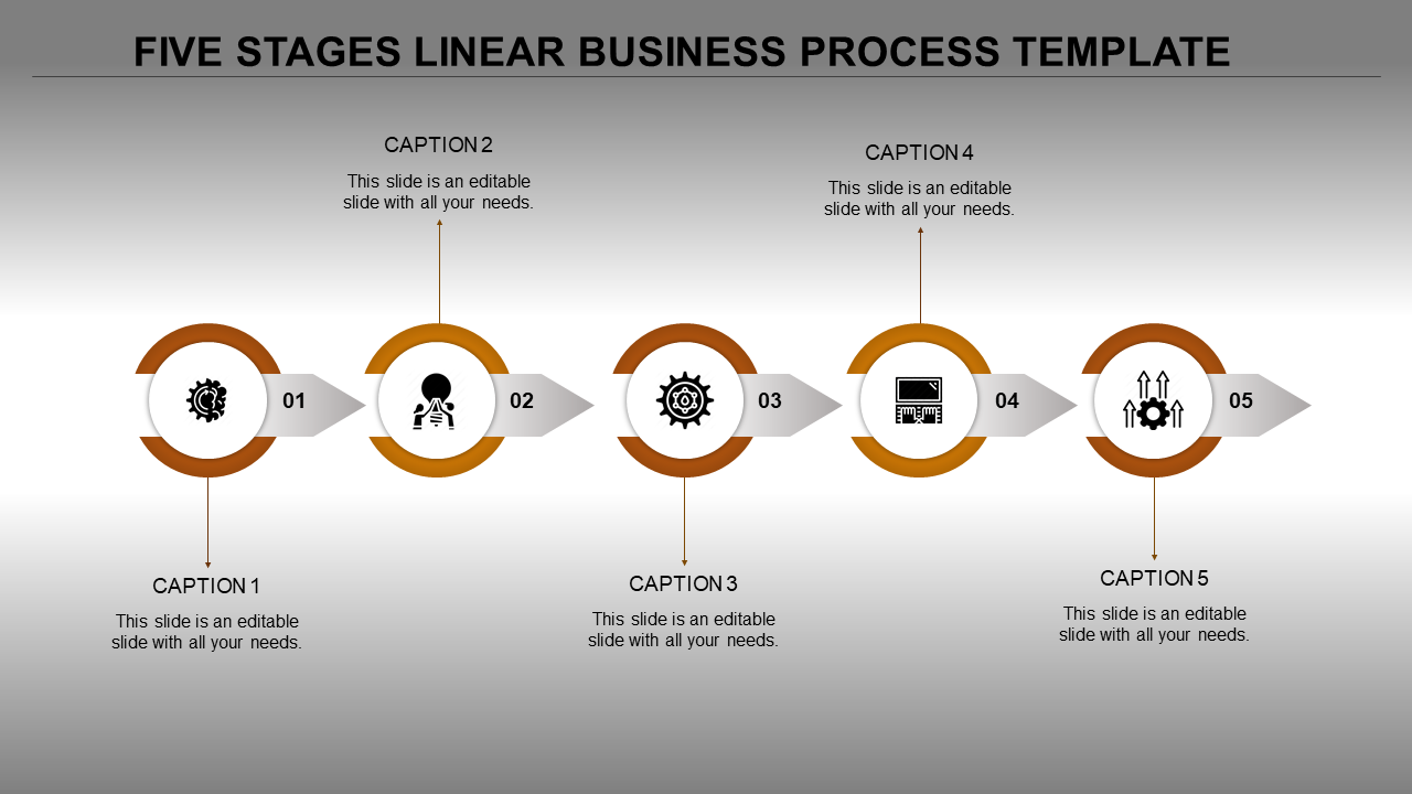 Creative Business Process PowerPoint Template and Google Slides