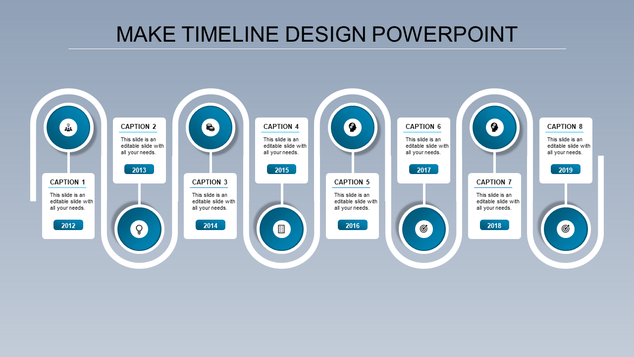 Eye-Catching Circles Timeline PPT Template & Google Slides