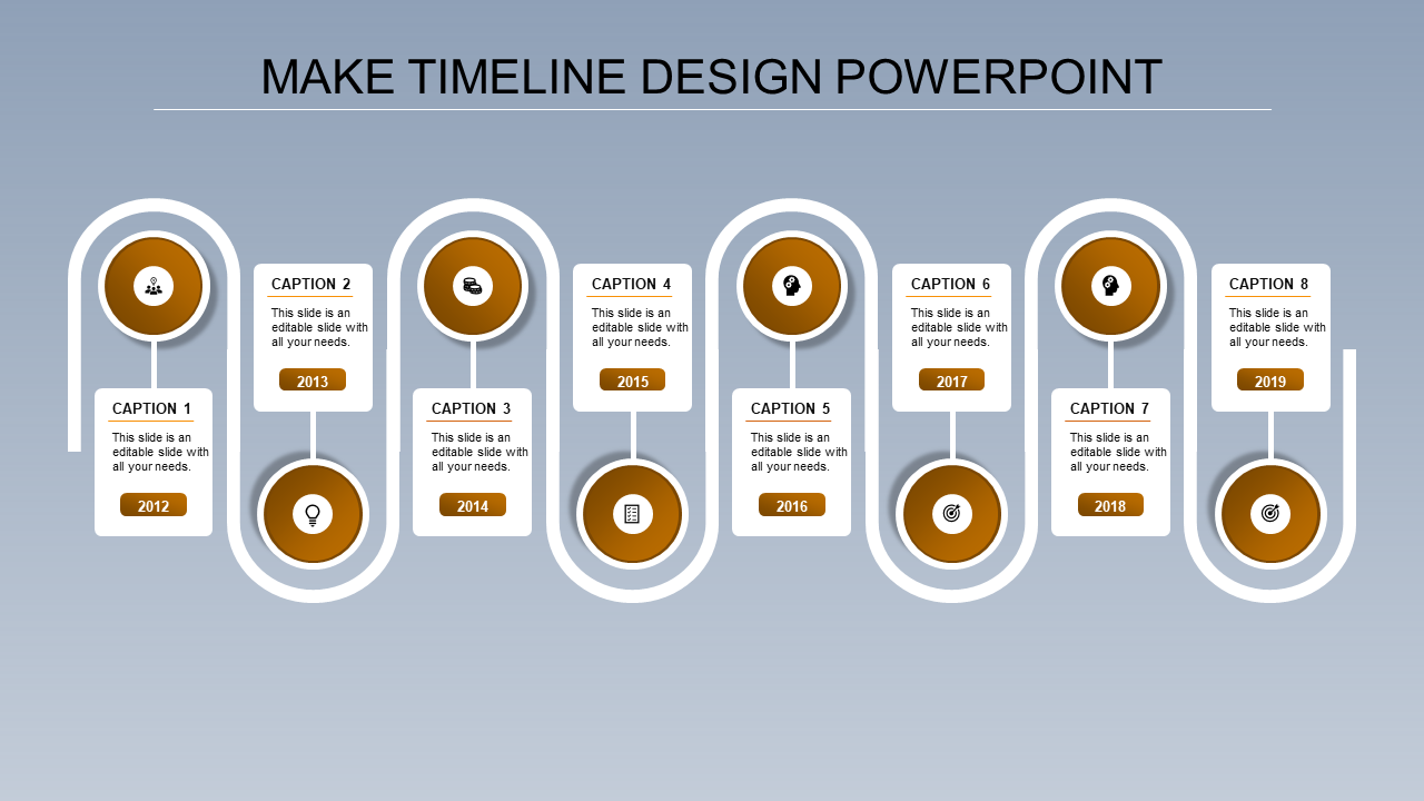 Timeline Template PowerPoint for Project Planning