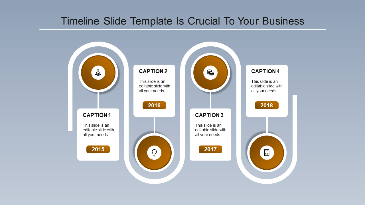 Detailed Timeline Template PPT for Tracking Progress