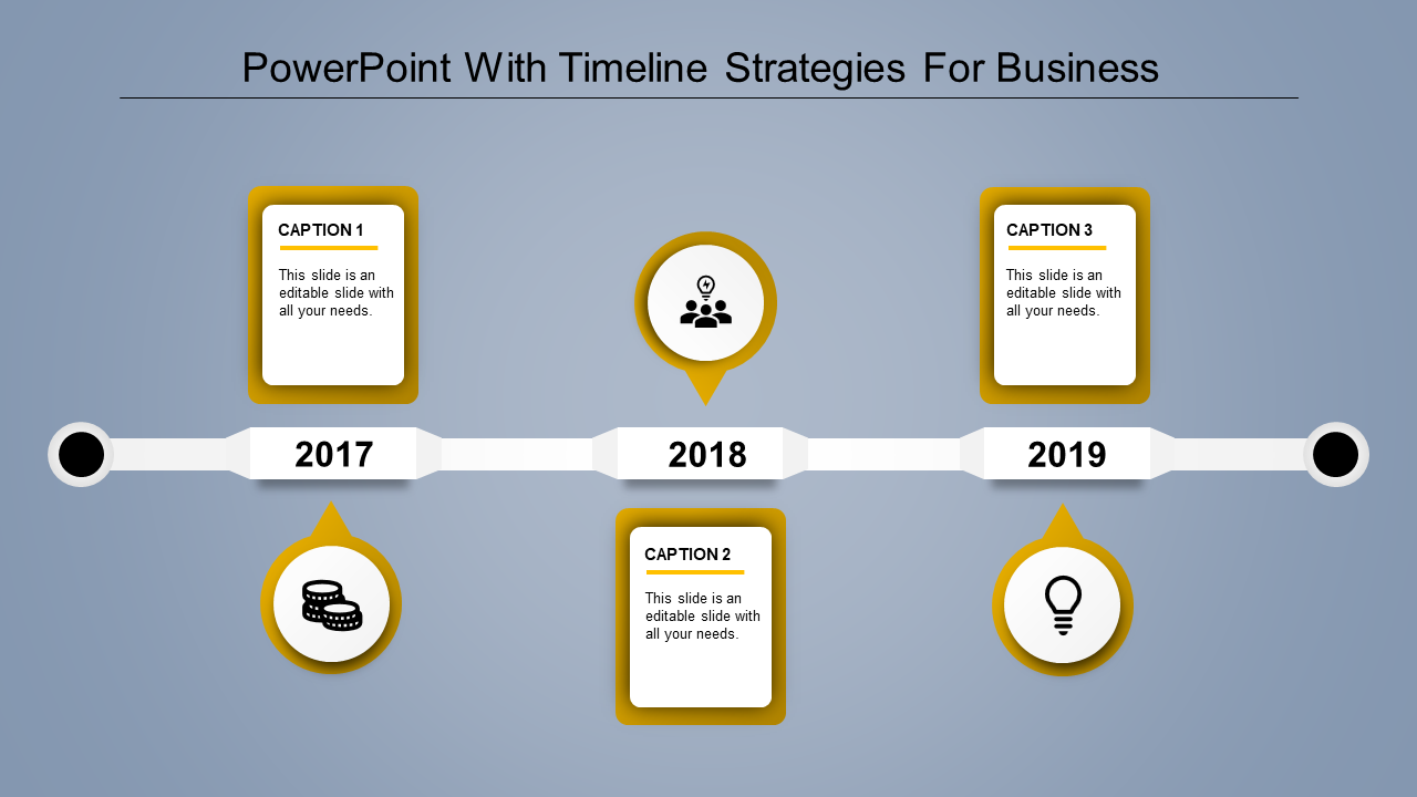 PowerPoint Timeline Template for Comprehensive Tracking