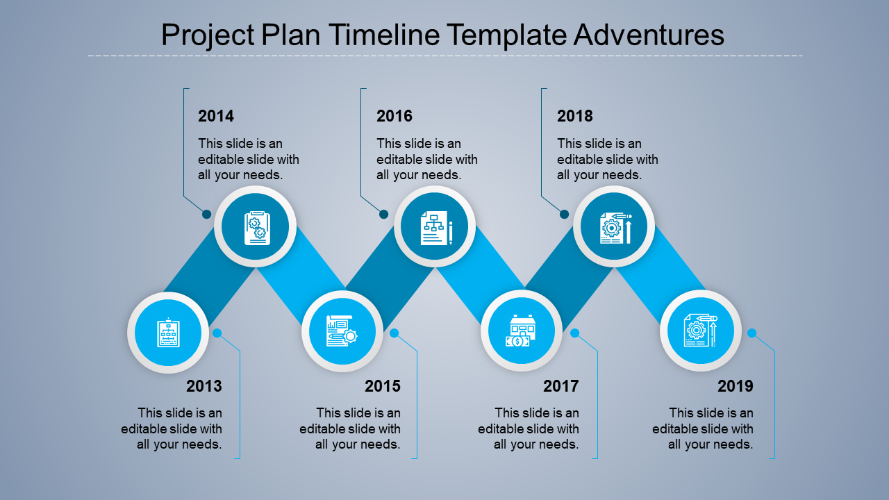 Project Plan Timeline Template For PPT And Google Slides