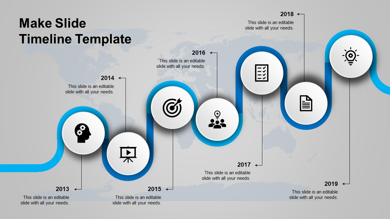 Customizable Timeline PowerPoint Template and Google Slides Themes