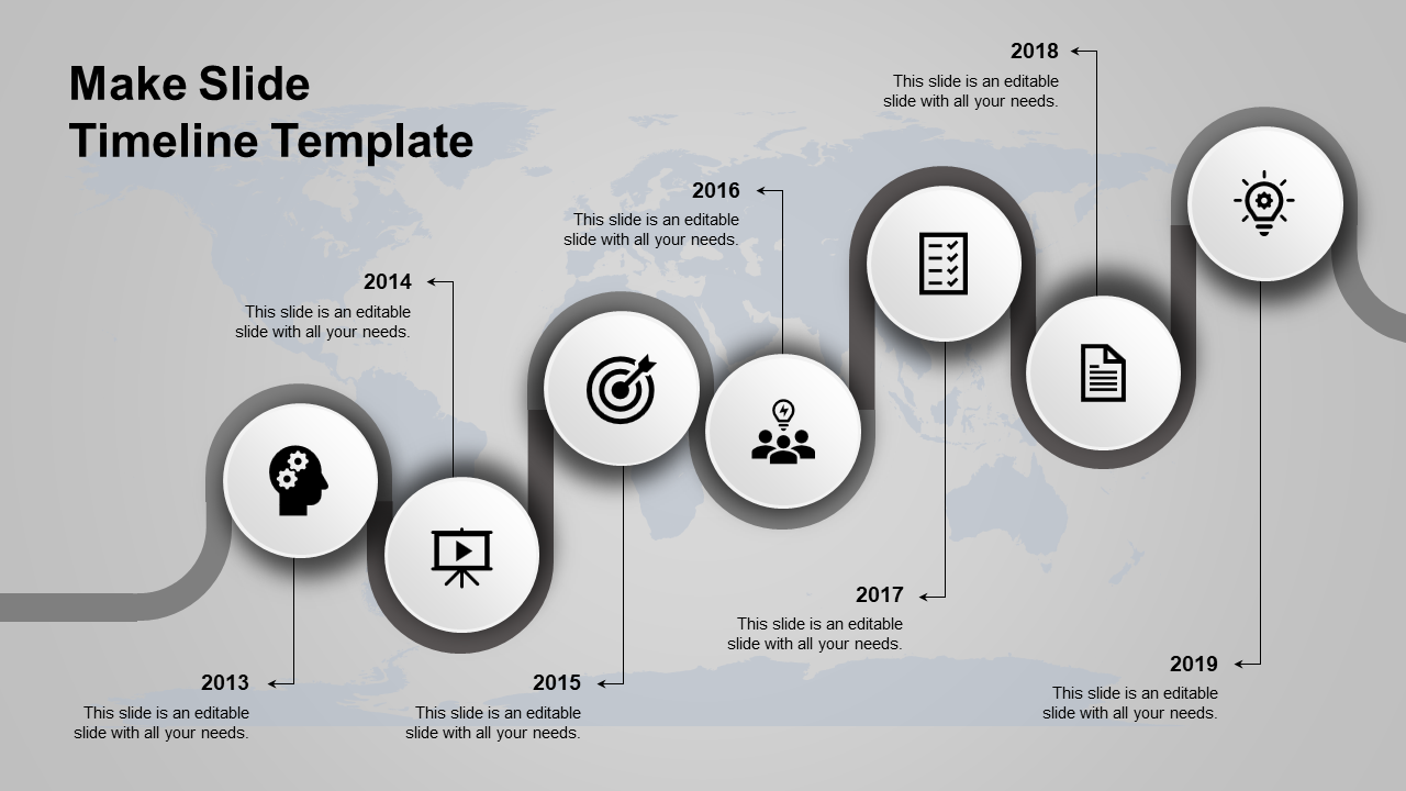 Timeline Template PowerPoint for Detailed Scheduling