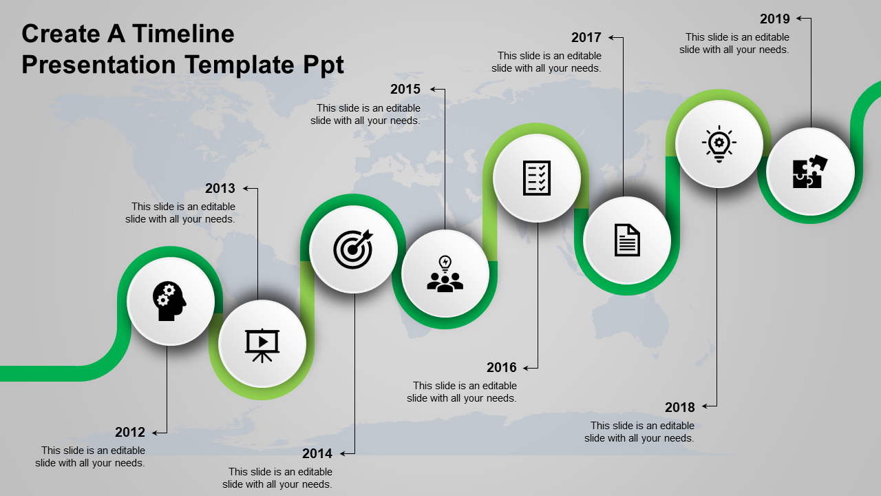 Detailed Timeline Template PPT for Effective Tracking