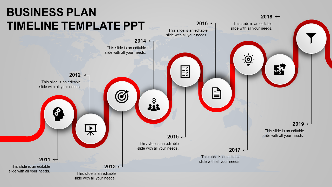 Timeline Template PPT Template for Strategic Planning