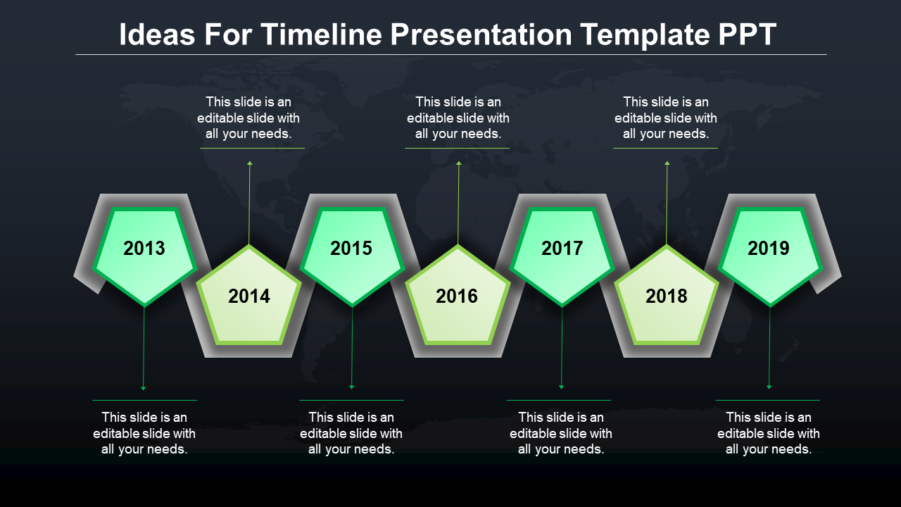 Leave an Everlasting Timeline Presentation PowerPoint