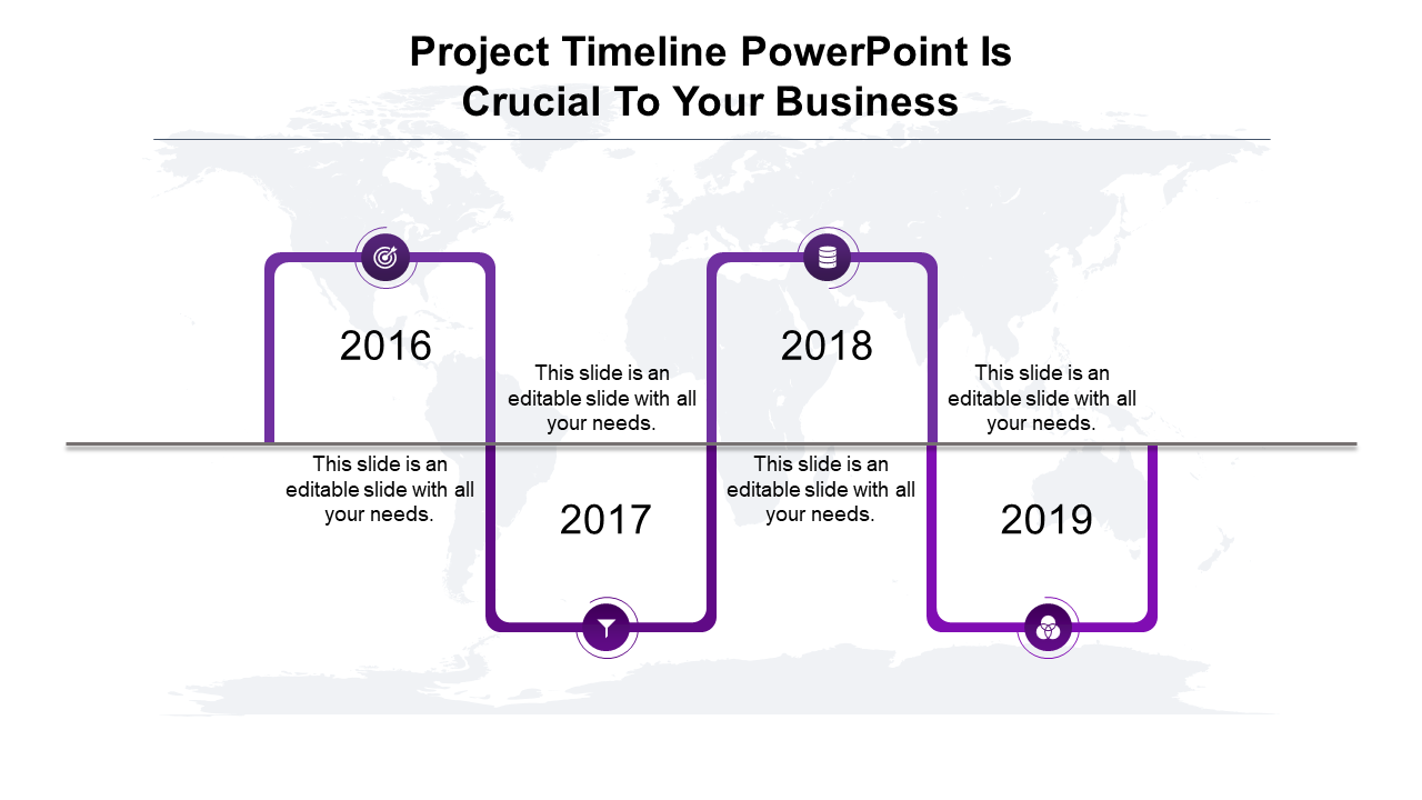 Project Timeline PPT Template for Project Milestones