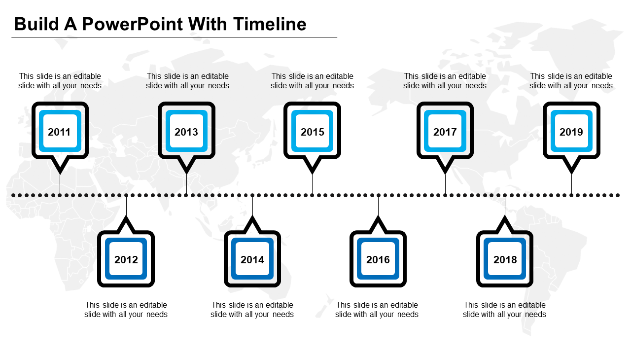 PowerPoint Timeline Template for Structured Time Management