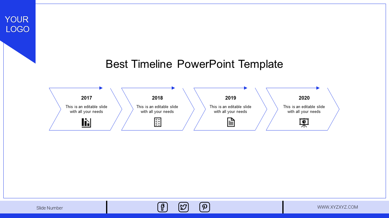 The Best Timeline PowerPoint Template And Google Slides