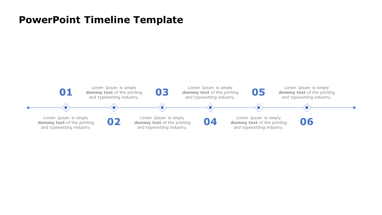 Five Node PowerPoint Timeline Template And Google Slides