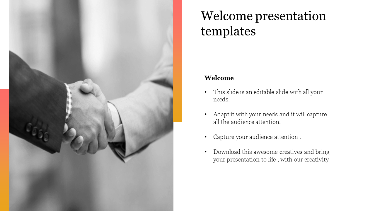 Professional Welcome PPT Template and Google Slides Theme