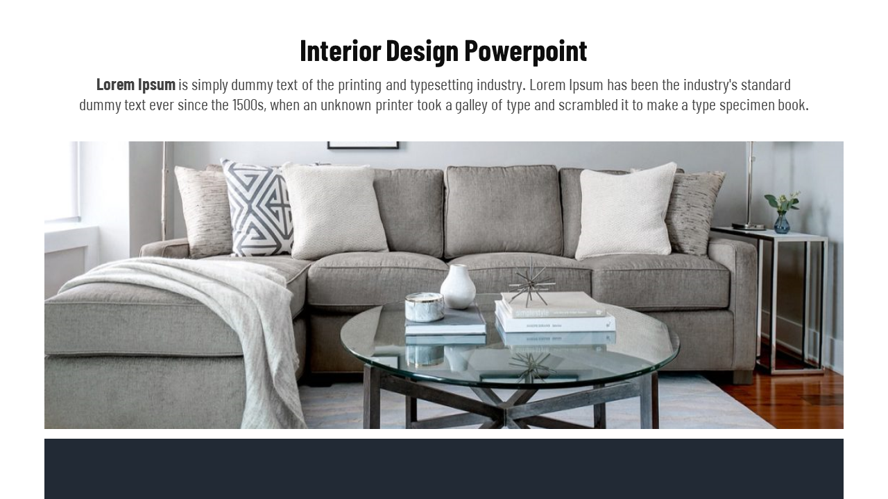 Interior Design PowerPoint Template And Google Slides