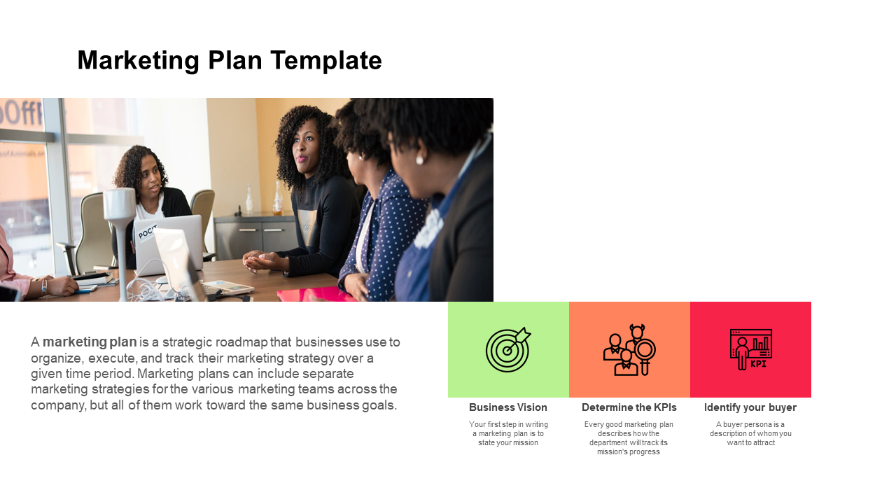 Free Marketing Plan Template PPT And Google Slides For Business