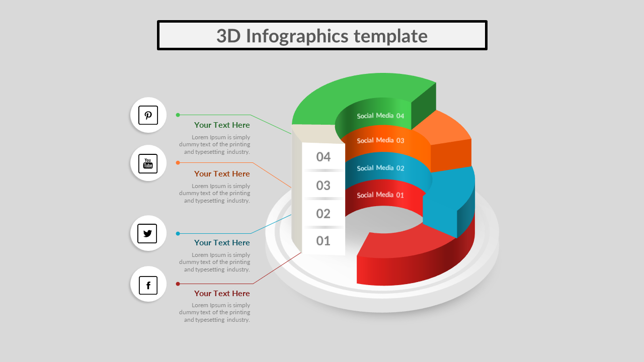 3d infographic powerpoint template free download