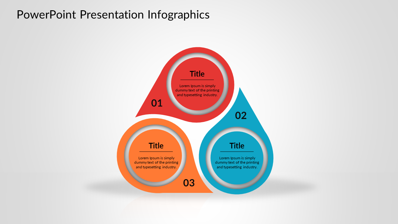 PowerPoint presentation infographics - Triangle model