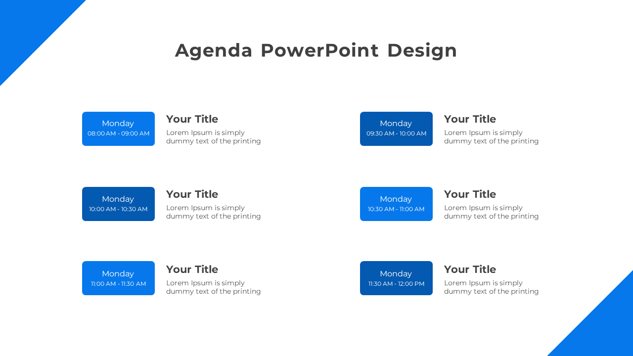 Impressive Agenda PowerPoint And Google Slides Template