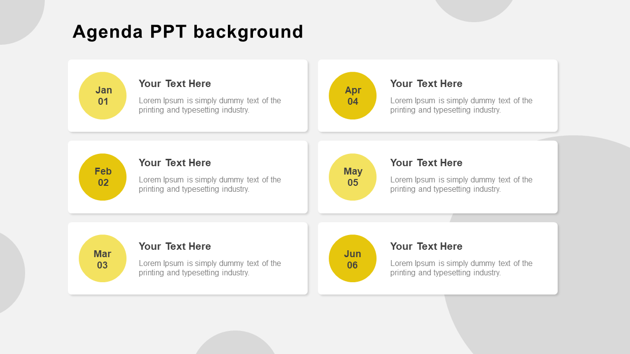 Creative Agenda PPT Background  Template For Presentation