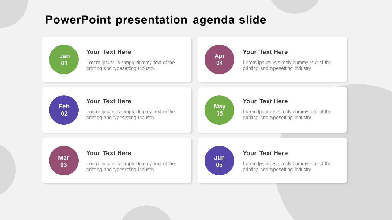 Amazing PowerPoint Presentation Agenda Slide