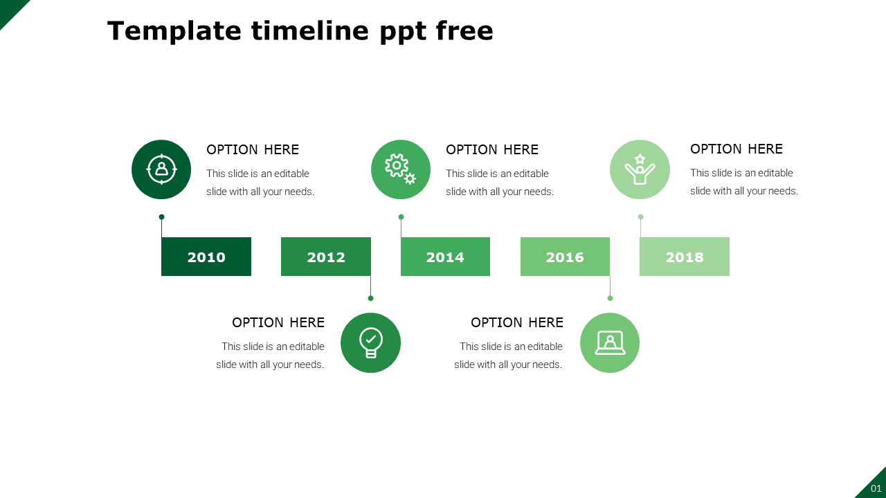 Stunning Template Timeline PPT Free Download