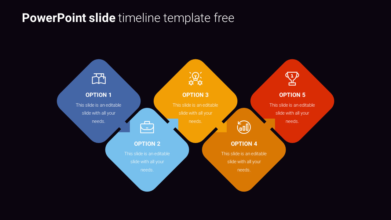 Nice PowerPoint Slide Timeline Template Free Presentation