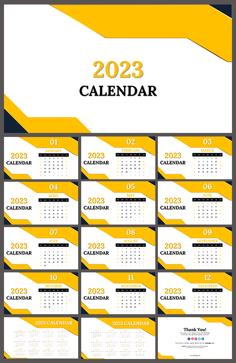 Best 2023 Calendar PowerPoint and Google Slides Themes