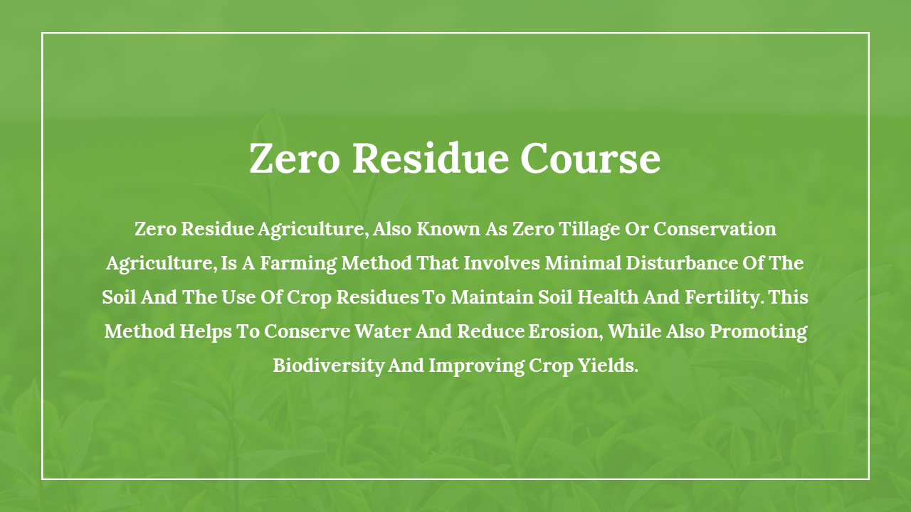 Use This Zero Residue Course Google Theme And PowerPoint