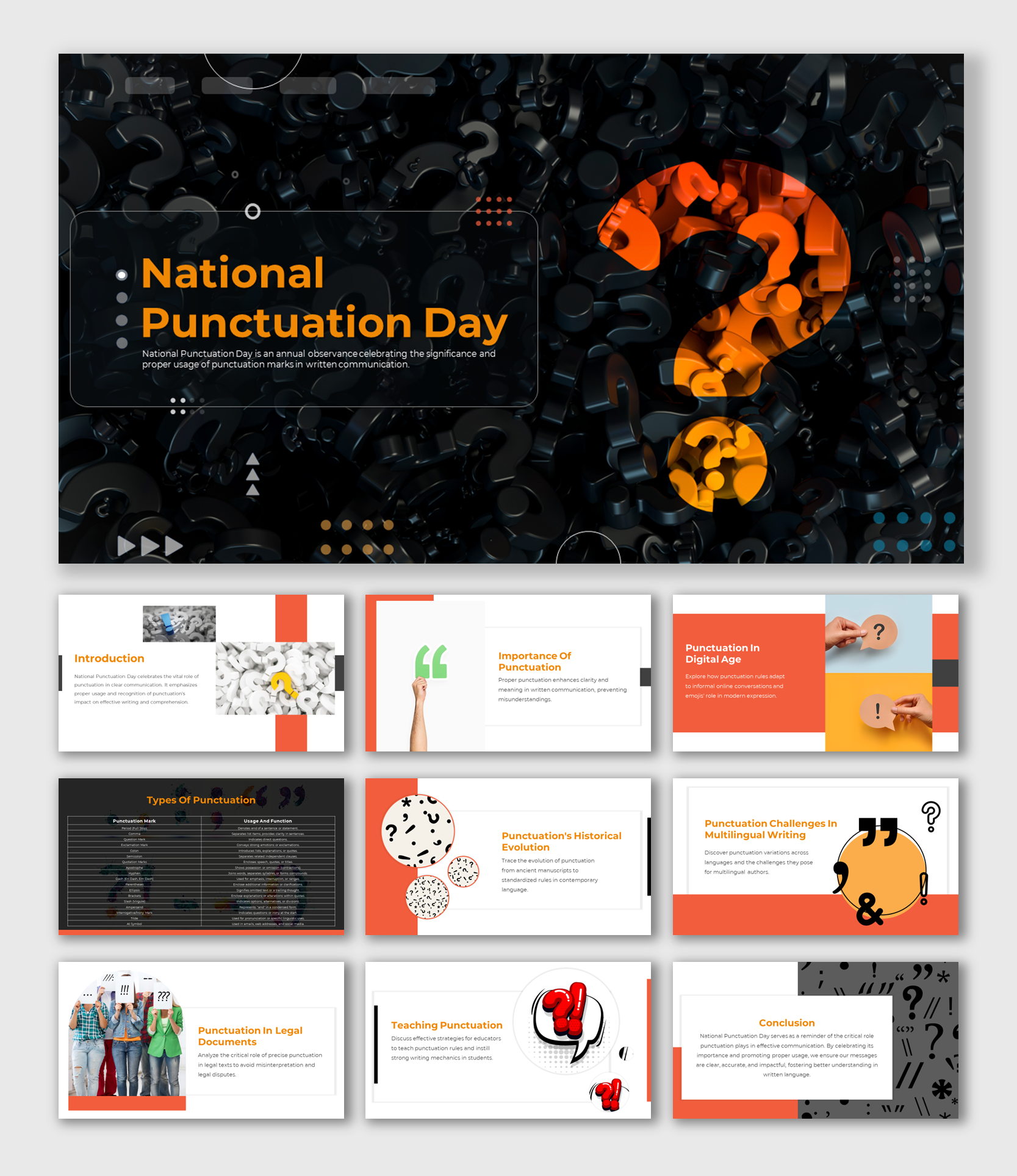 National Punctuation Day Presentation And Google Slides