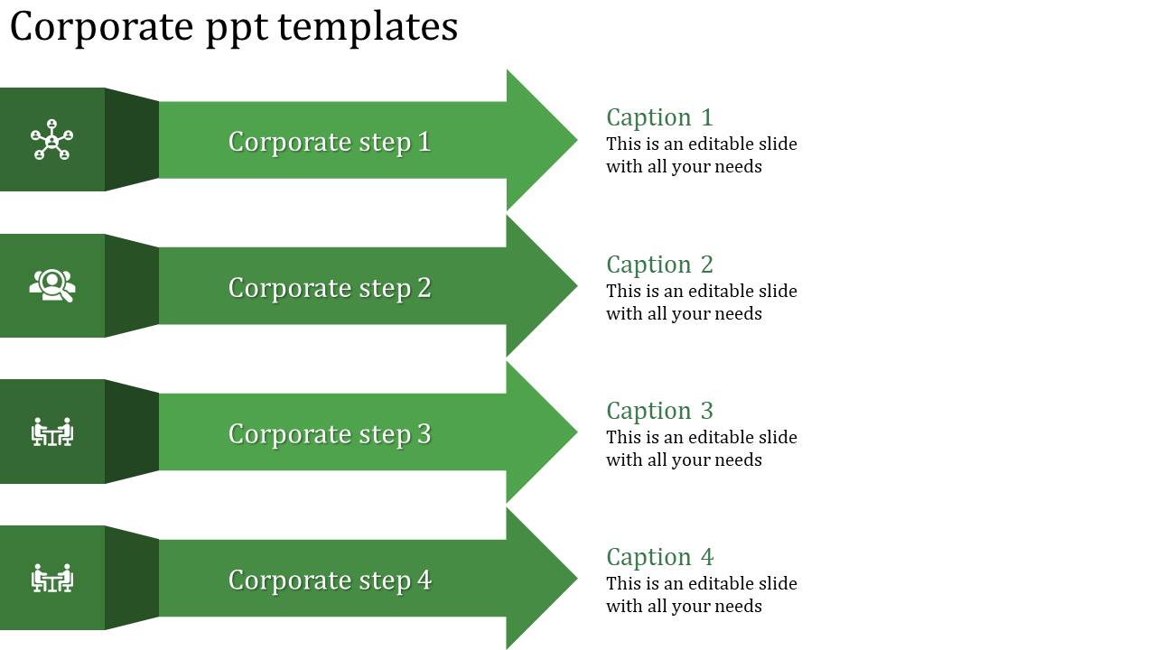 Easy To Edit Business Corporate PPT Template And Google Slides