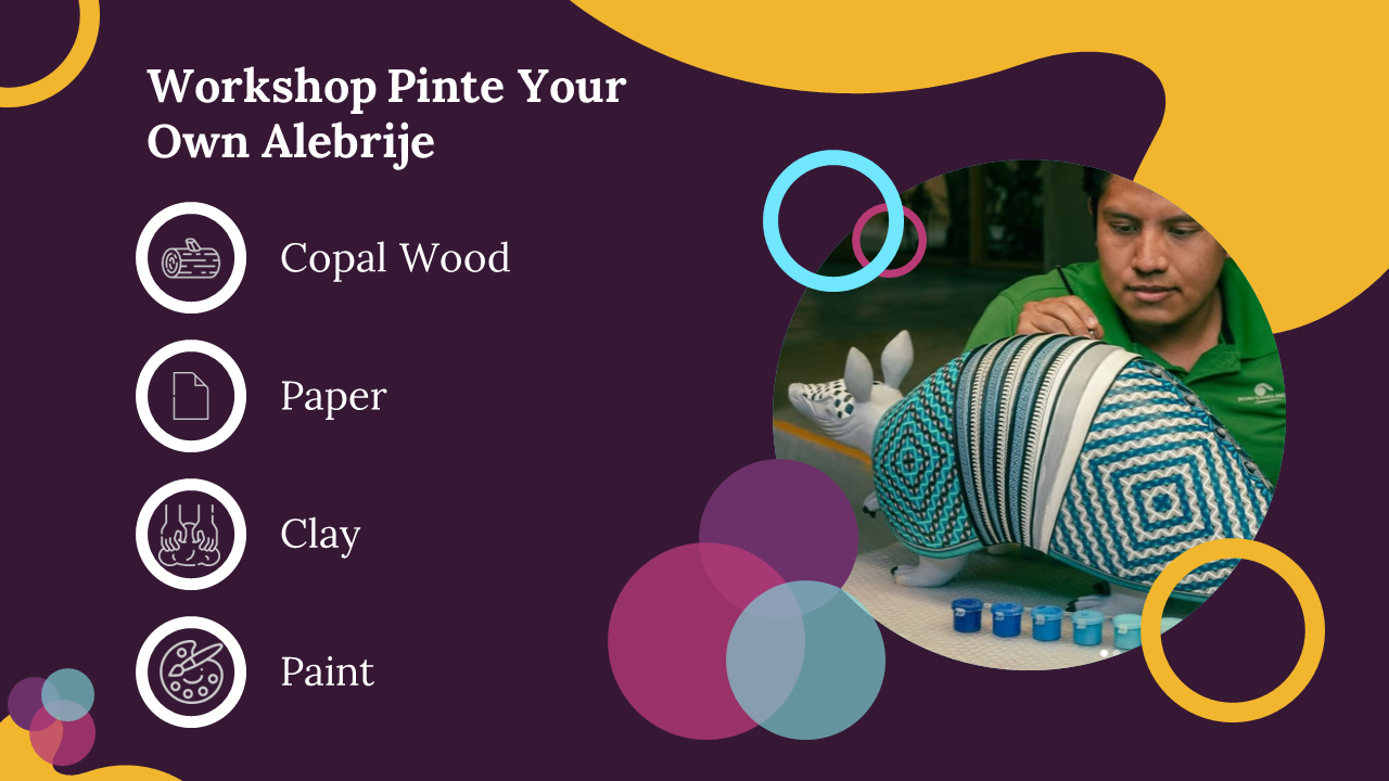 Workshop Pinte Your Own Alebrije PPT And Google Slides