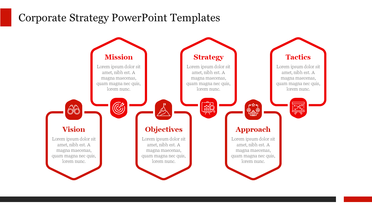 Advanced Corporate Strategy PowerPoint Template for Planning