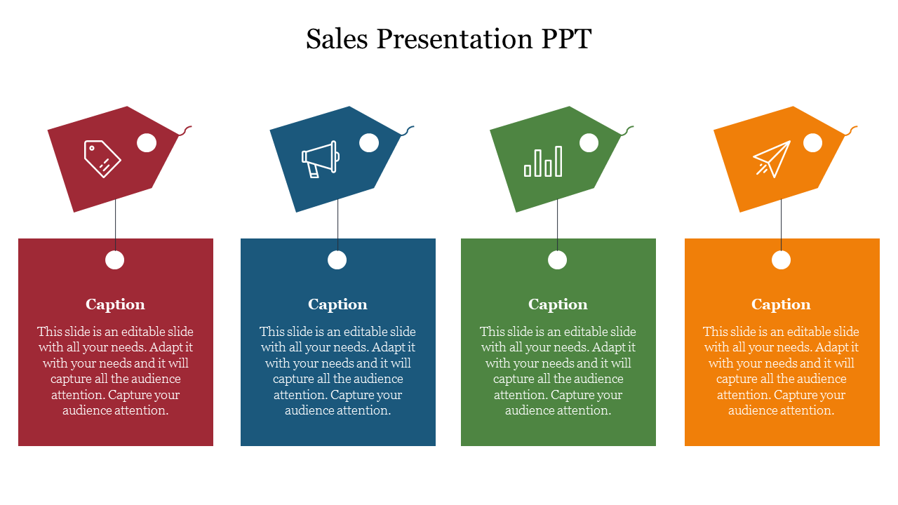 Striking Sales Presentation PowerPoint slides