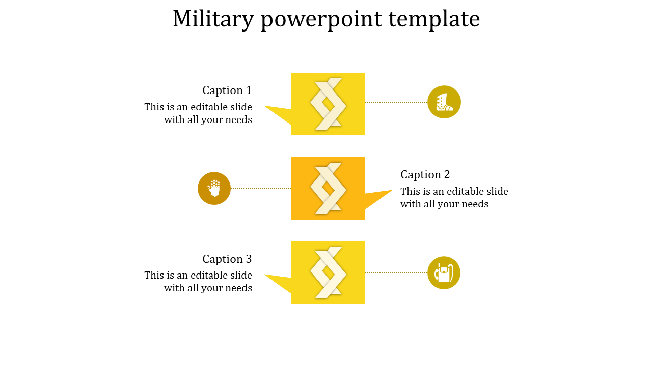 Elegant Military PowerPoint Template Design